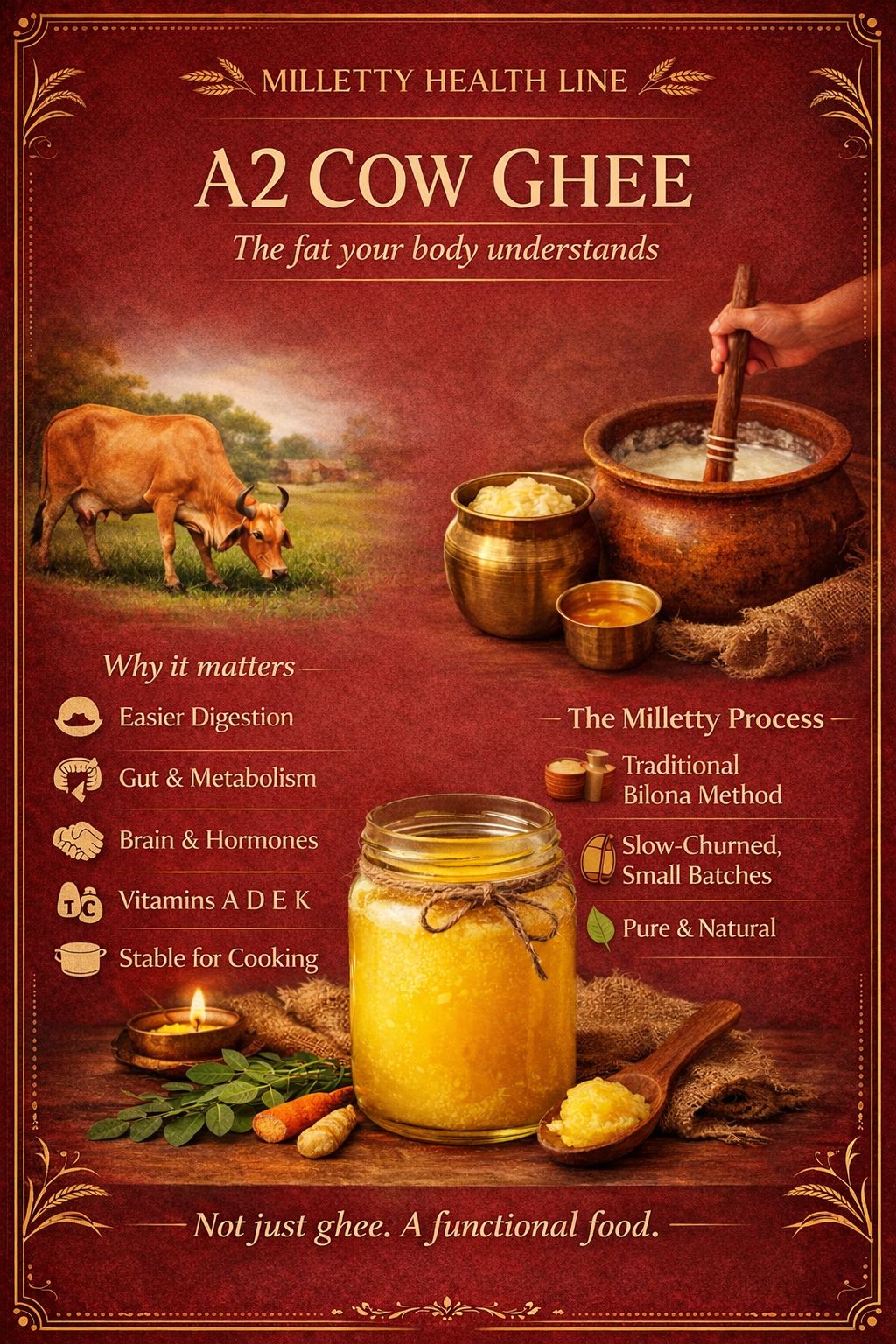 Premium A2 Gir Cow Ghee 500ml